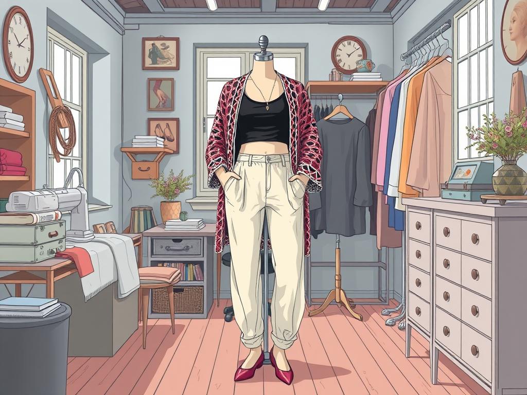 A Highly Dynamic And Symbolic Digital Illustration In The Center