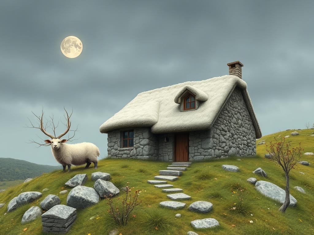 Create A High-resolution Cinematic Digital Photograph Of A House