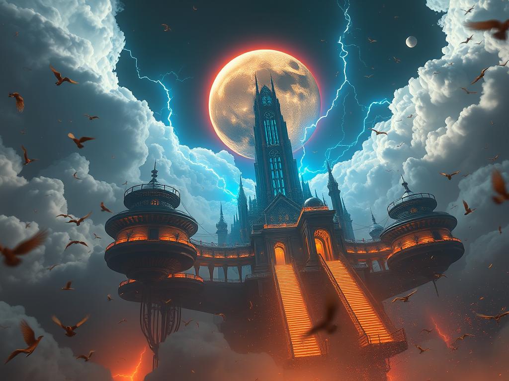 “A Futuristic AI Robot Artist Designing A Glowing Hollywood-style