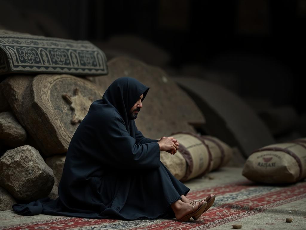 وکتور یک مادر که صبررکردن رو به فرزندش