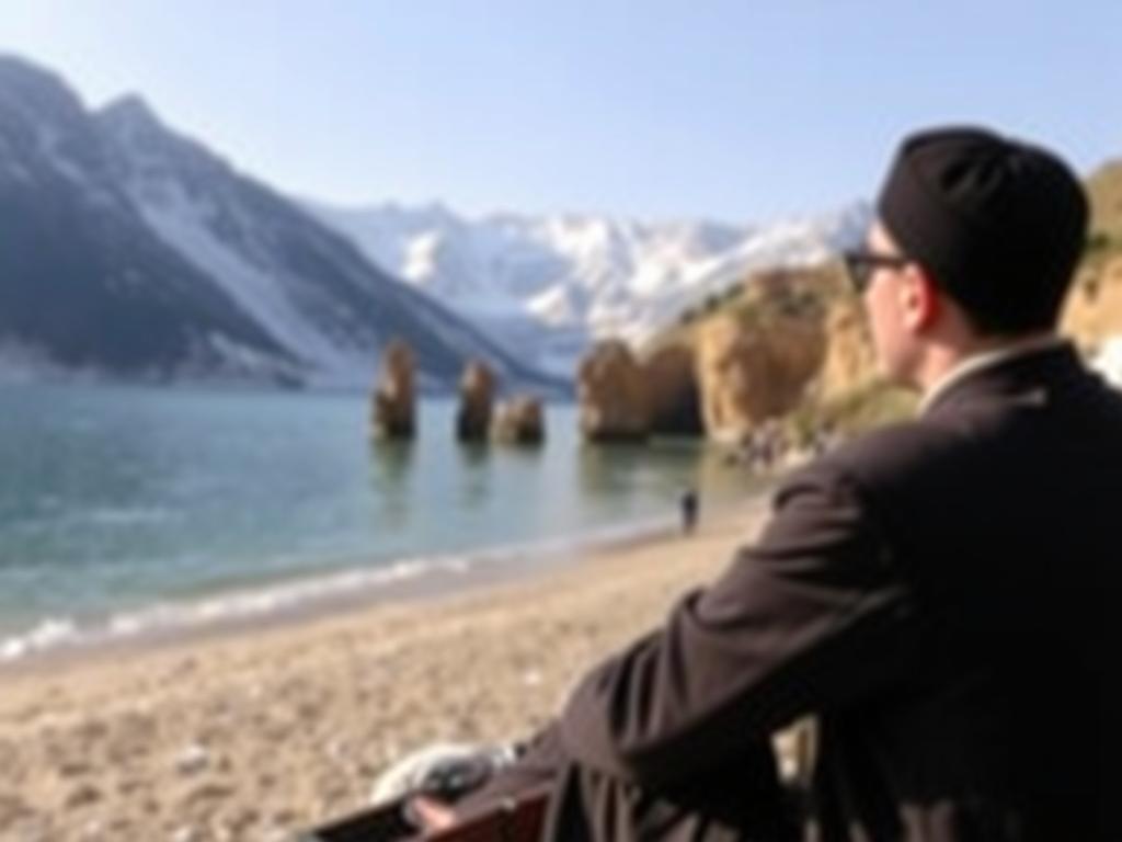 امراة سمينة تجلس في في خضن رجل ذو عضلات