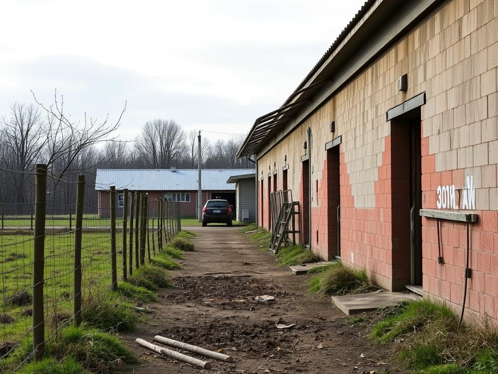 Wide-angle Shot Of A Teenage Girl Standing Calmly In Front Of