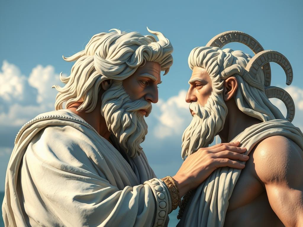 Erstelle Ein Lebendiges Christliches Kunstwerk Im Stil Eines