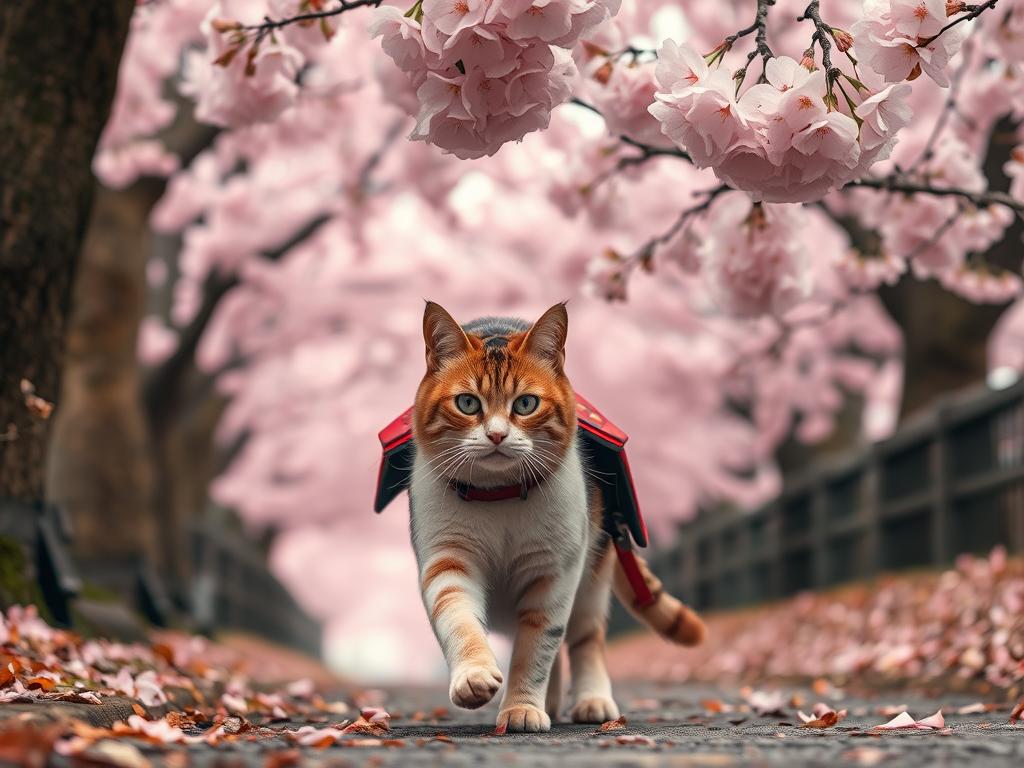 Cat Standing Near Lion